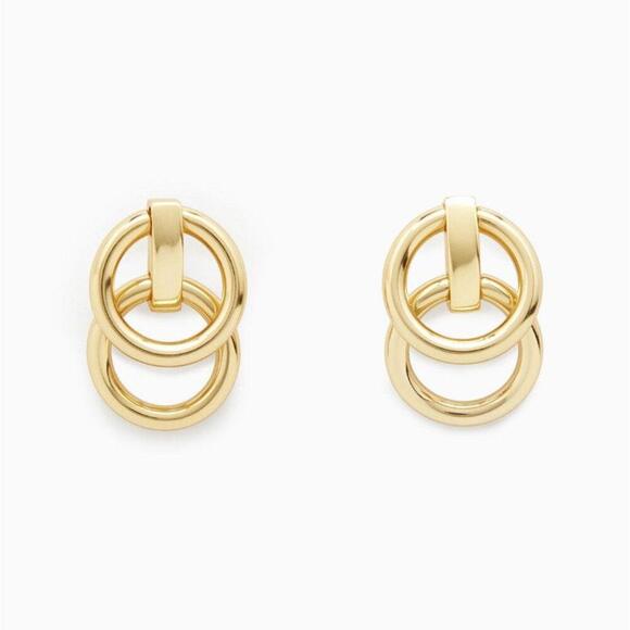 COS Layered Hoop Stud Earrings In Gold - Picture 1 of 4